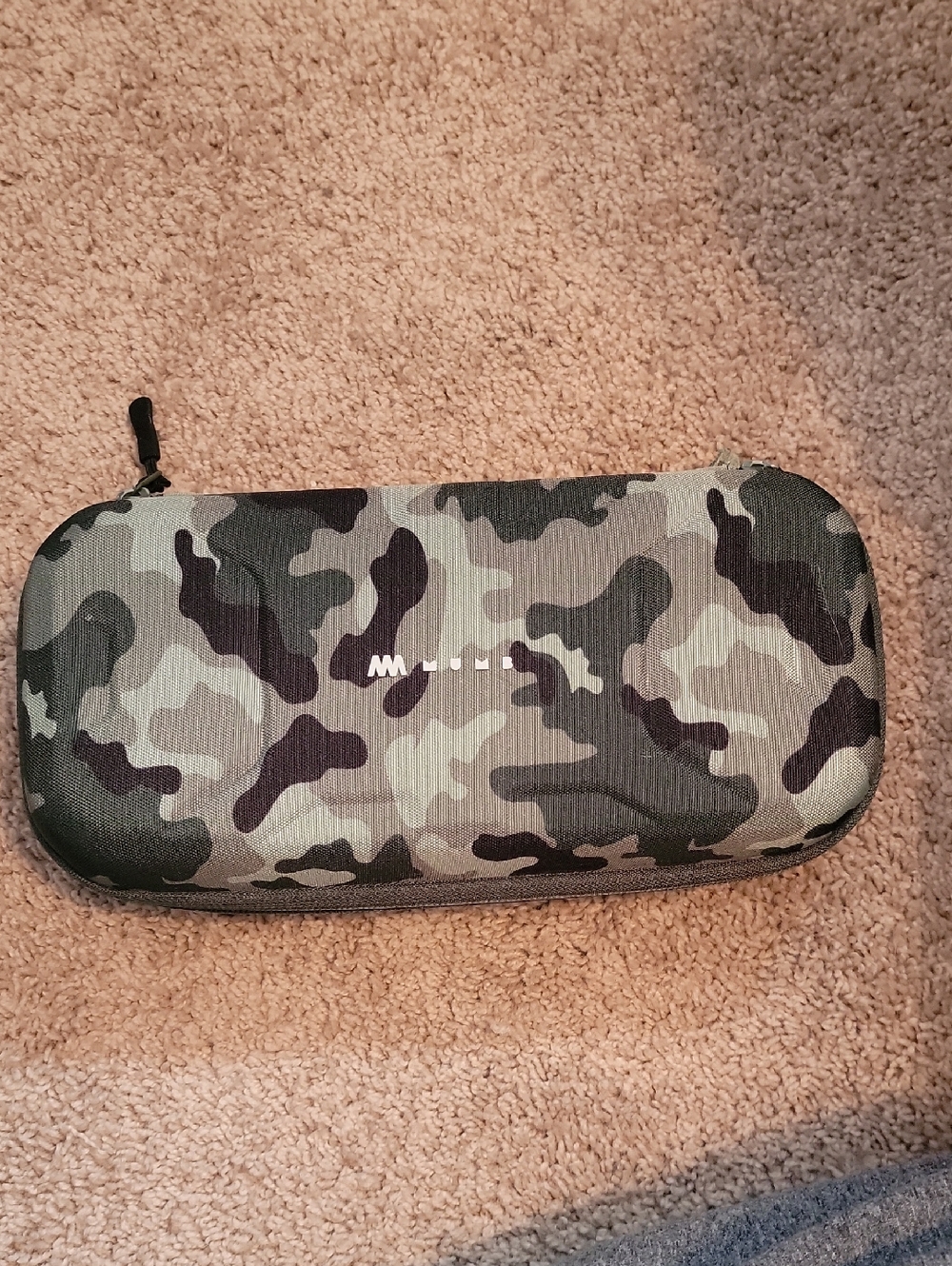 Large Switch Travel Pouch - Gray/Black Camo